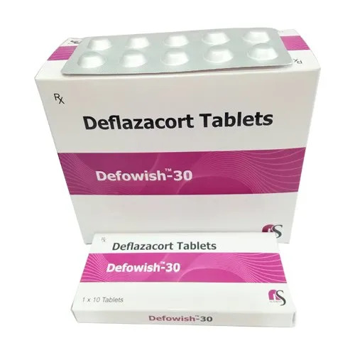 Deflazacort 30 Mg Tablets - Medicine Grade, Prescription Required for Hospital and Clinic Use, Dosage As Per Prescription Guidelines