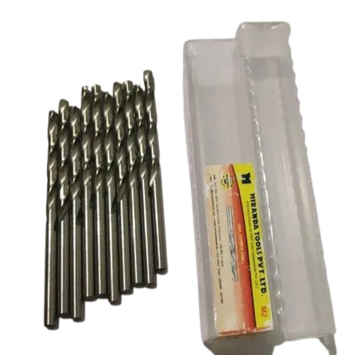 Drill Bit - Carbide Tipped, High Speed Steel, 0-1 Inch & 1-2 Inch Sizes, Polished Finish, Silver Color