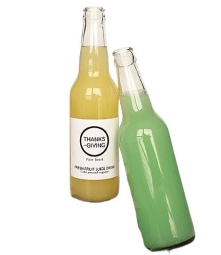 Glass Juice Bottles - Lightweight Transparent Glass, Standard Size | Leak Resistant and Quality Tested for True Value