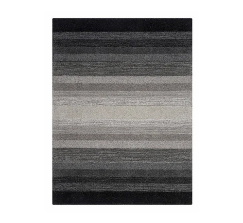 Horizontal Striped Wool Hand Tufted Rug