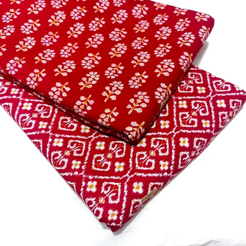 Jaipuri Printed Cotton Fabrics - Multi-Color Pure Cotton, Shrink-Resistant | Washable for Textile Industry Application
