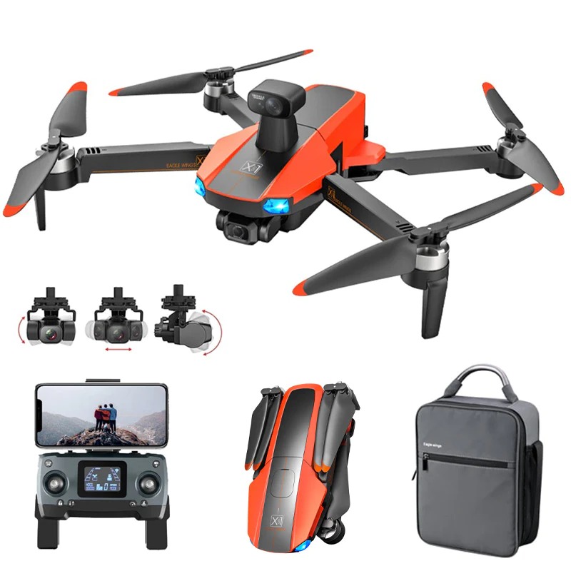 JJRC X22 3-Axis Gimbal Drone GPS 5G WiFi FPV 6K Dual HD Camera Foldable Brushless Obstacle Avoidance