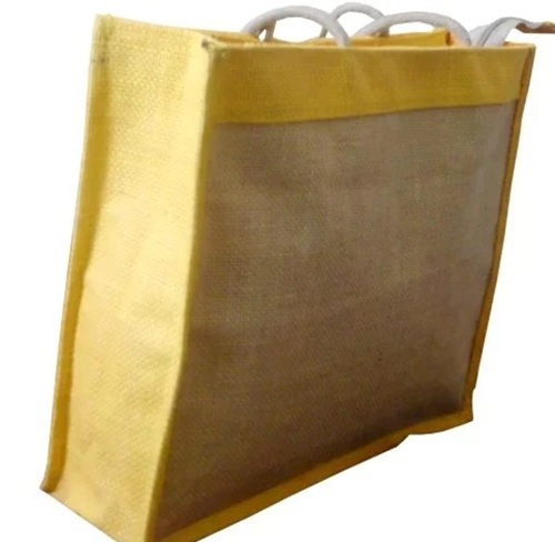 Jute Shopping Bag - Multi Color, Rectangular Shape | Hand Washable, Customizable Design and Size for Promotions, Gifts, and Grocery Packing