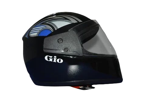 Mens Black Full Face Motorcycle Helmet - Plastic, Sizes S/M/L | Durable, Fine Finished, For Bike Riding, 1-Year Warranty