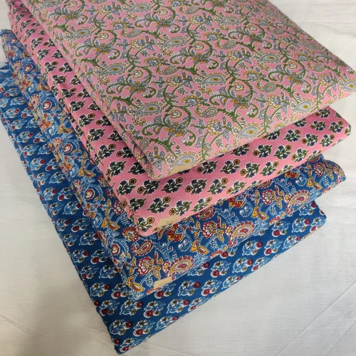 Printed Cotton Fabric - Pure Cotton, Multi-Color, Shrink-Resistant | Washable, Ideal for Textile Industry Applications