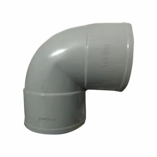 PVC Pipe Elbow - 140mm Size, Grey Color | Durable Boxed Pipe Fitting Solution