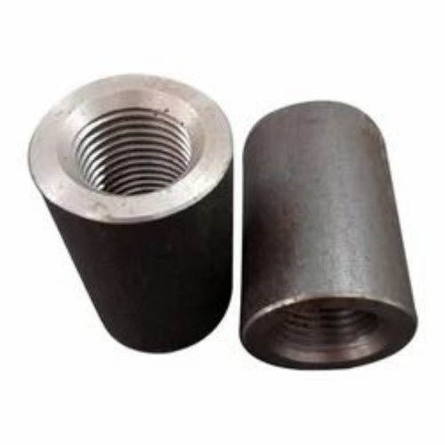 Rebar Coupler - Mild Steel, 1/2 Inch Size, Black Color | Durable Pin Bush Coupling, 32 mm Diameter, 20 mm Length, Fine Finishing