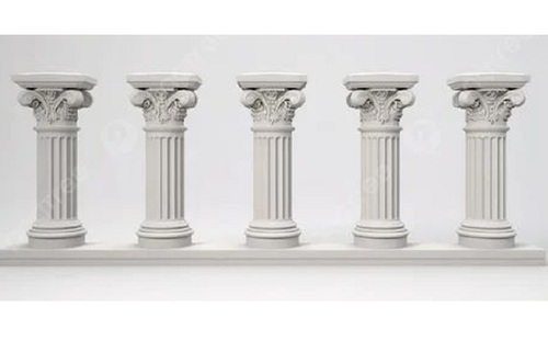 White Marble Stone Pillar