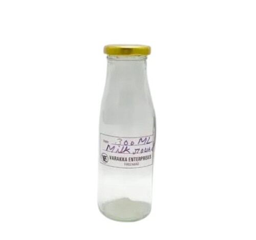 300ml Milk Round Glass Bottle