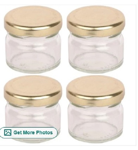 31ml Round Glass Jar - Glass Material, 31ml Size, Transparent Color | Made from Crack Resistant Material, Plain Pattern