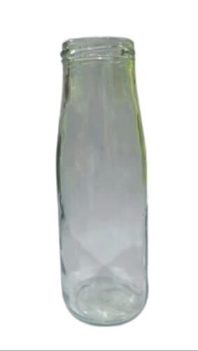 430 Ml Glass Milk Bottles - Glass Material, 430 Ml Size, Transparent Color | Leak Resistant, Crack Resistant, Quality Tested