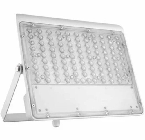 150 Watt Metal Flood Light - IP65 Rating, Pure White Light with 120-Degree Beam Angle, Silver Finish