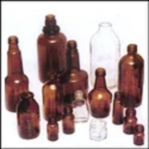 Amber Glass Bottles - Durable Glass Material, Round Shape | Screw Cap Sealing for Beverage Industry