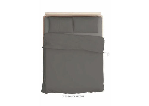 Cotton Charcoal Double Bed Sheet