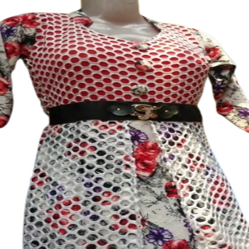 Designer Ladies Net Kurti - Cotton Material, Customized Size, Available In Different Colors | Skin Friendly, Shrink Resistance, Attractive Designs