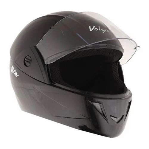 Full Face Bike Helmet - ABS Plastic, 31x24x23cm, Durable Black Design | Fine Finished, Ideal for Motorcycle Riding, 1 Year Warranty