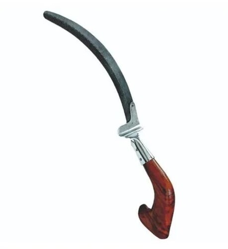 Hand Sickle - Metal Construction, Wooden Handle, Rust Resistant | All-Sized Agricultural Tool