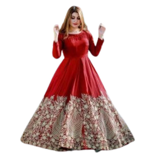 Ladies Party Wear Georgette Gown