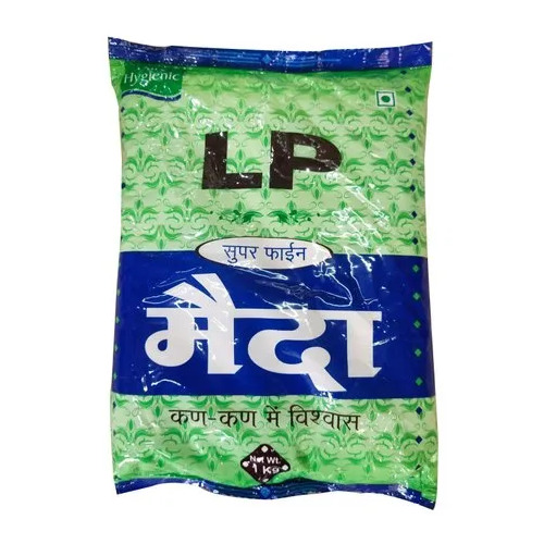 LP Super Fine Maida Flour - Wheat 1kg Packet | White Color Ideal for Baking Cakes Pastries Bread and Indian Dishes like Puri Naan Samosa
