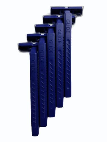 Men's Shaving Razor - Steel Blades, Plastic Handle, Blue Color | Smooth Shave, Ergonomic Design, Anti-Slip Grip, Precision Trimming, Comfortable Use