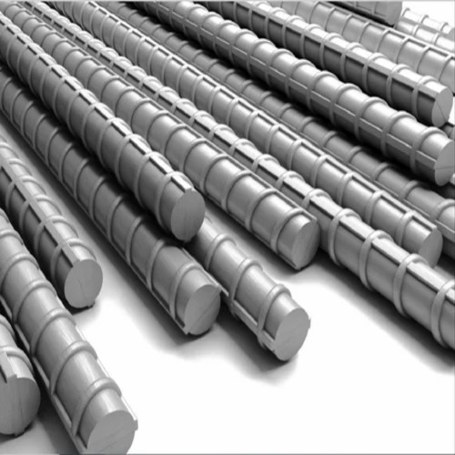 Mild Steel TMT Bar - 8 mm Diameter, Fe 500D Grade, Yield Strength 520 MPa | Customized Size, Silver Color