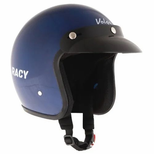 Open Face Helmet - Plastic, 28 X 23 X 24cm , Blue | New, Very Good Quality, Durable, Fine Finished for Bike Riding