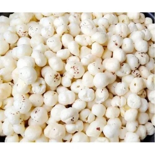 Phool Makhana - Round Shape, Food Grade, Dried Style, White Color | Raw Variety, Grade A, 12 Month Shelf Life, Organic Cultivation