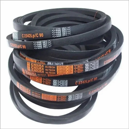 V Belt - 1''-50'' 200''-300'' Length 3L Cross Section | Customized Industrial Usage Black Color
