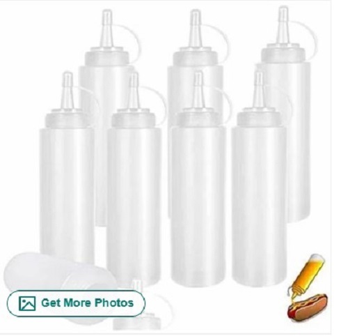 White Sauce Bottles - Standard Size, White Color | New, Pocket-Friendly Rates, Quality Tested