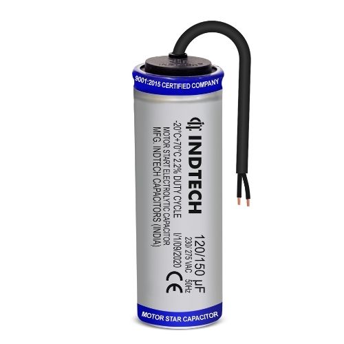 120X150 Mfd Indtech Ac Capacitor - Color: Gray