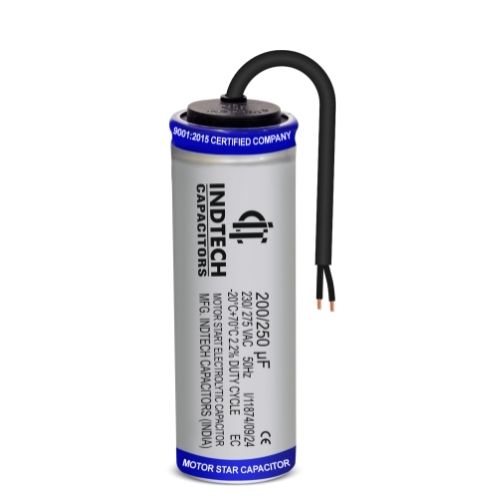 Aluminium Motor Start Capacitor 200/250Uf - Capacitance: 200X250