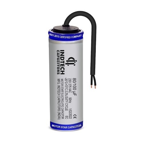 Aluminium Motor Starter Capacitor 80/100Uf - Capacitance: 80X100