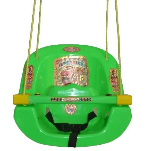 Baby Wall Jhula - Lightweight Plastic Compact Size | Easy to Install Portable Secure and Stable Breathable Material Non-Toxic Paint Gentle Swing Motion Ideal for Ages 0-2 Years Green Color