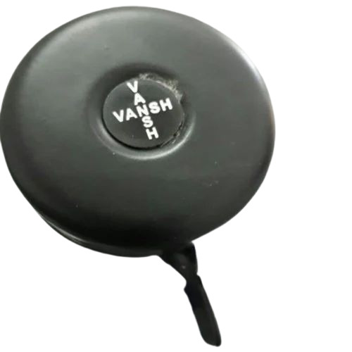 Bicycle Black Bell - Mild Steel Customized Size Black Color Round Shape Fine Finished | Manual Function Durable for Side Ringing