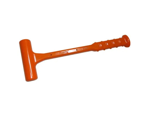 Dead Blow Hammer - 25MM Face Diameter, 265MM Overall Length, Red PU Handle | Ideal for Auto Body Shop and Machine Shop Applications