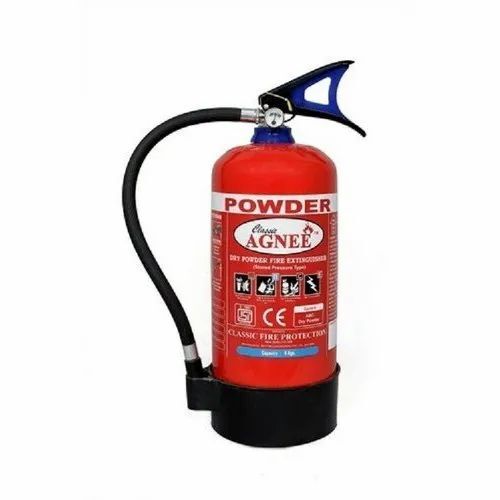 Dry Powder Fire Extinguisher - Mild Steel, 6Kg Capacity, Red Color, Durable Design , Fine Finished with 15-60 Seconds Discharge Time and 2 Meter Range