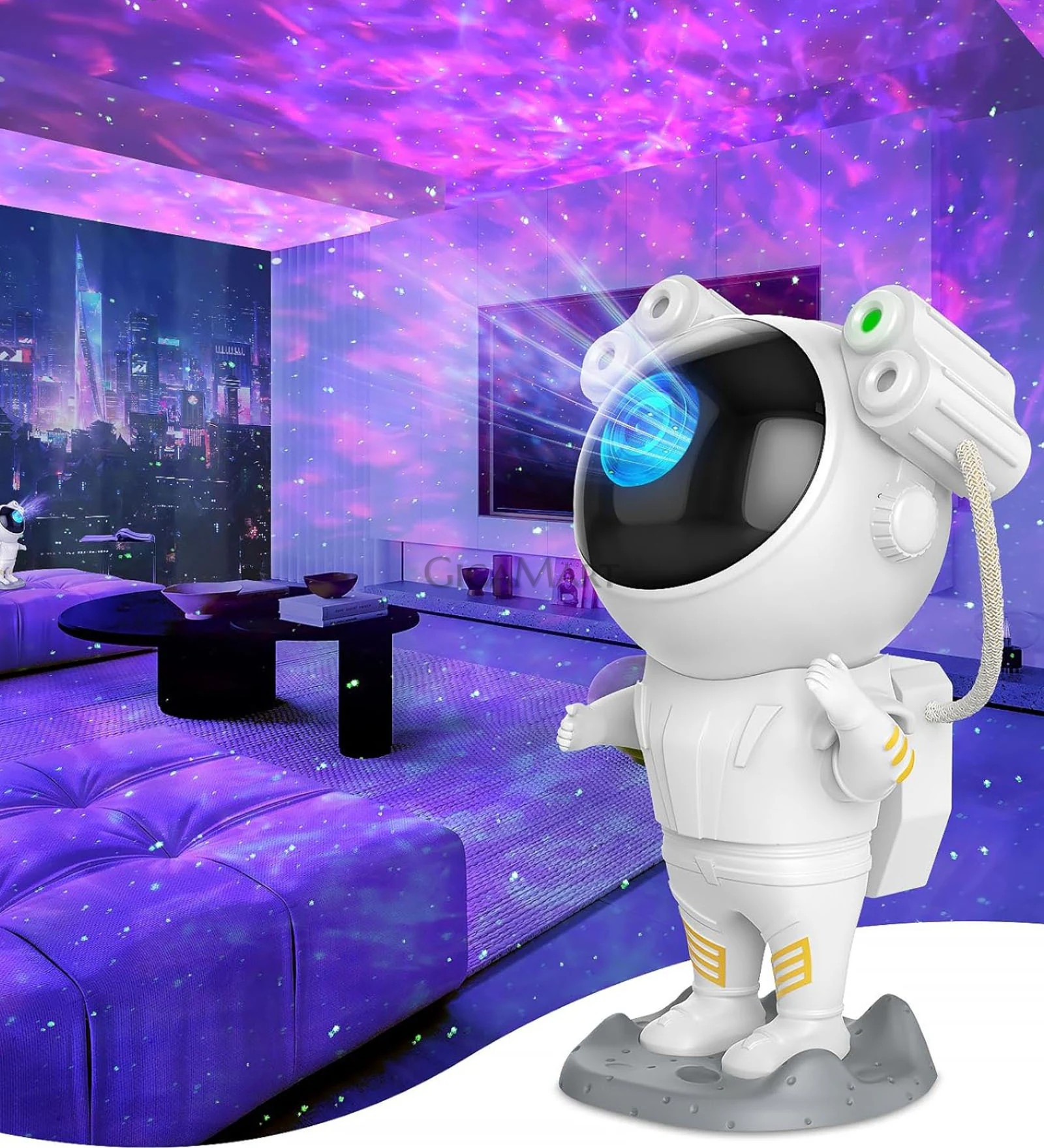 GigaMart Galaxy Light Astronaut Projector Lamp, 360 Adjustable Head For Home, Gifting Night Lamp