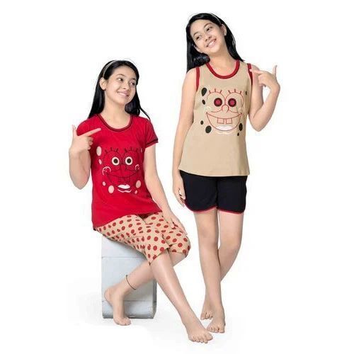 Girls Night Dress - Cotton Blend, Sizes S to XL, Variety of Colors - Stylish Designs, Cute Patterns, Cozy Feel, Elastic Waistband, Short and Long Sleeves, Easy to Wash, Snug and Relaxed Fit