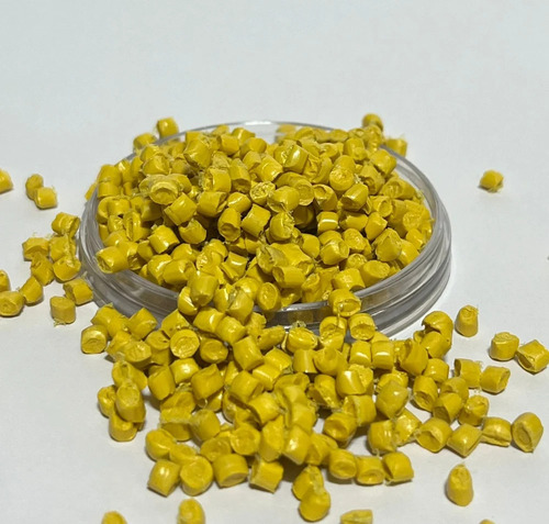 Golden Yellow PP Granules - Industrial Grade, Recycled PP Material | Eco-Friendly Solution for Plastic Industry Applications