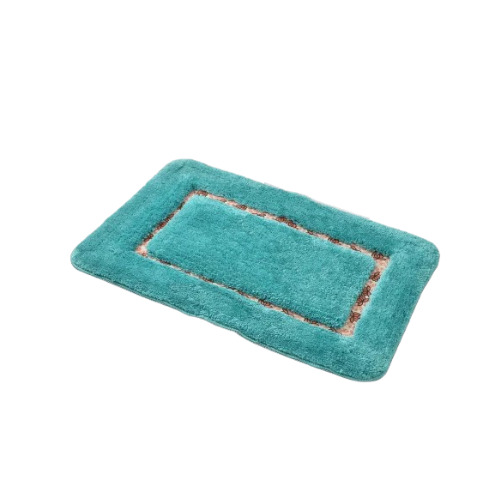 Green Cotton Door Mat - 40x60 cm, Water Resistant, Eco-Friendly, Skin Friendly, Washable, Anti-Skid Fashion