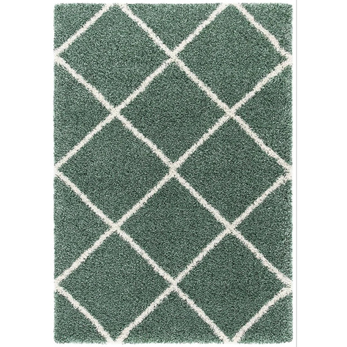 Green Hand Tufted Woolen Carpet