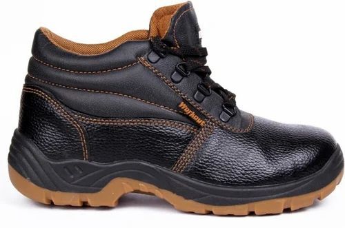 Hillson Safety Shoes - Leather, Low Ankle, Black | Attractive Design, Durable & Comfortable, Steel Toe Feature