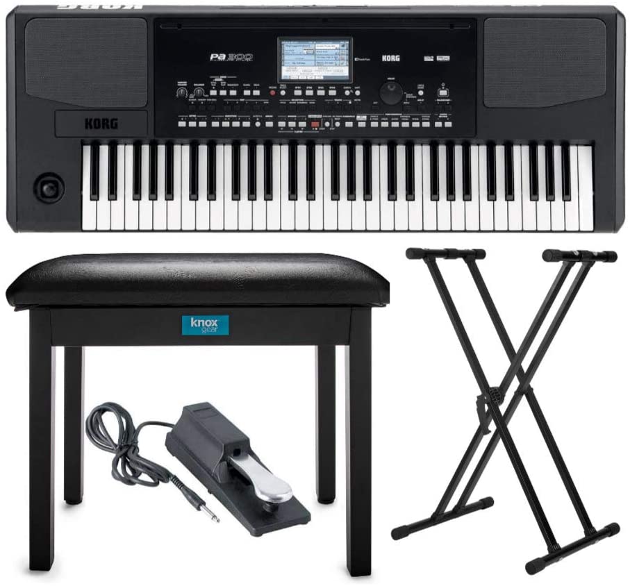 Korg PA-300 Professional Arranger Keyboard, 61 Keys