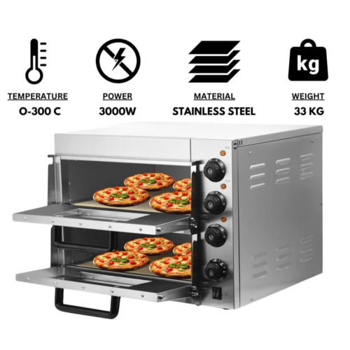 Modern Stone Electric Pizza Oven Double 20X20