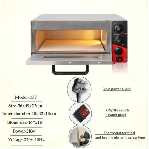 Modern Stone Electric Pizza Oven Single 16x16