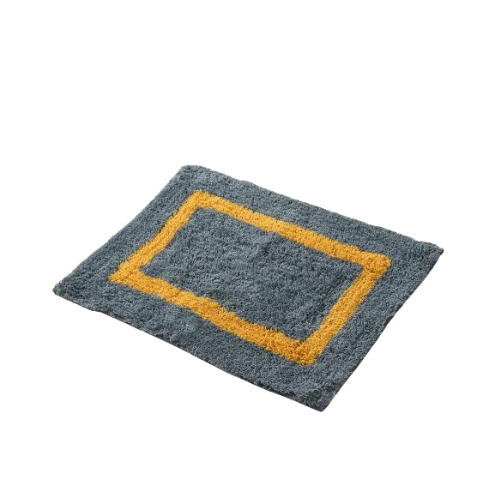 Microfiber Rectangle Door Mat - 20x60 cm, Gray Color | Skin Friendly, Water Resistant, Eco-Friendly, Machine Washable, Shrink Resistant, Anti Skid Design