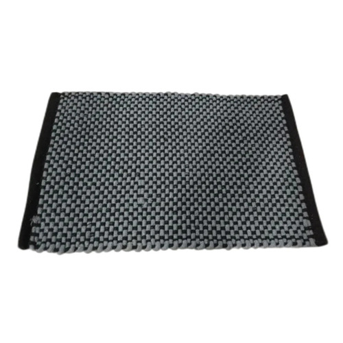 Rectangle Cotton Door Mat - 24x16 Inch, Grey and Black | Abstract Design, Anti Slip, Waterproof, Customized Sizes Available, Shrink Resistant