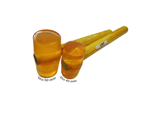 Rubber Hammer - Wooden Head 250g & 450g, 48mm & 60mm Diameter, Wooden Handle, Brown Color | Ideal for Auto Body Shop Work, Machine Shop Uses
