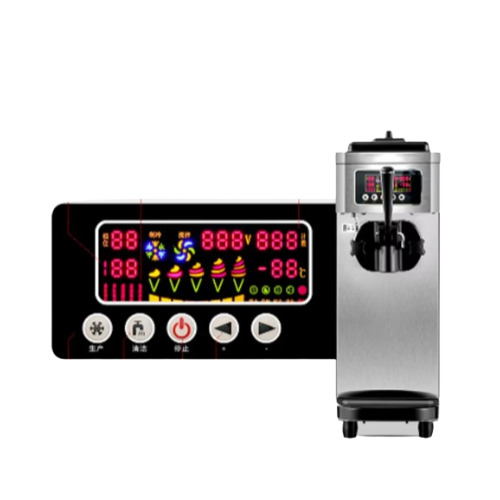 Single Flavour Softy Ice Cream Machine - 20L Capacity, 150 Cones/Hour Output | Automatic Table Top Model, Silver Color, R 404a Refrigerant