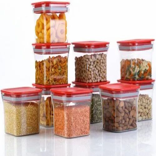 Food Storage Container - Plastic, Rectangle Shape, Transparent Color | Customize Size, Box Packaging